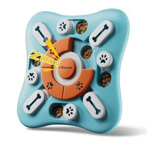 Interactive Dog Puzzle Toy Slow Feeder Mental Stimulation IQ Training Squeak